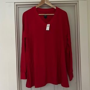 V-neck sweatshirt, maternity & breastfeeding friendly — NWT